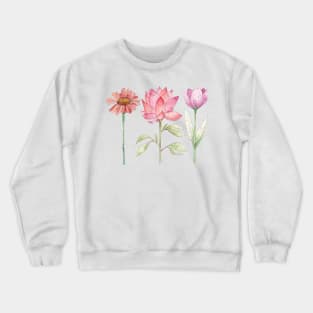 Pink flowers Crewneck Sweatshirt